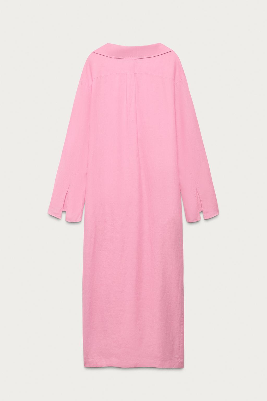 Платье-туника из 100% льна marisa berenson x zara