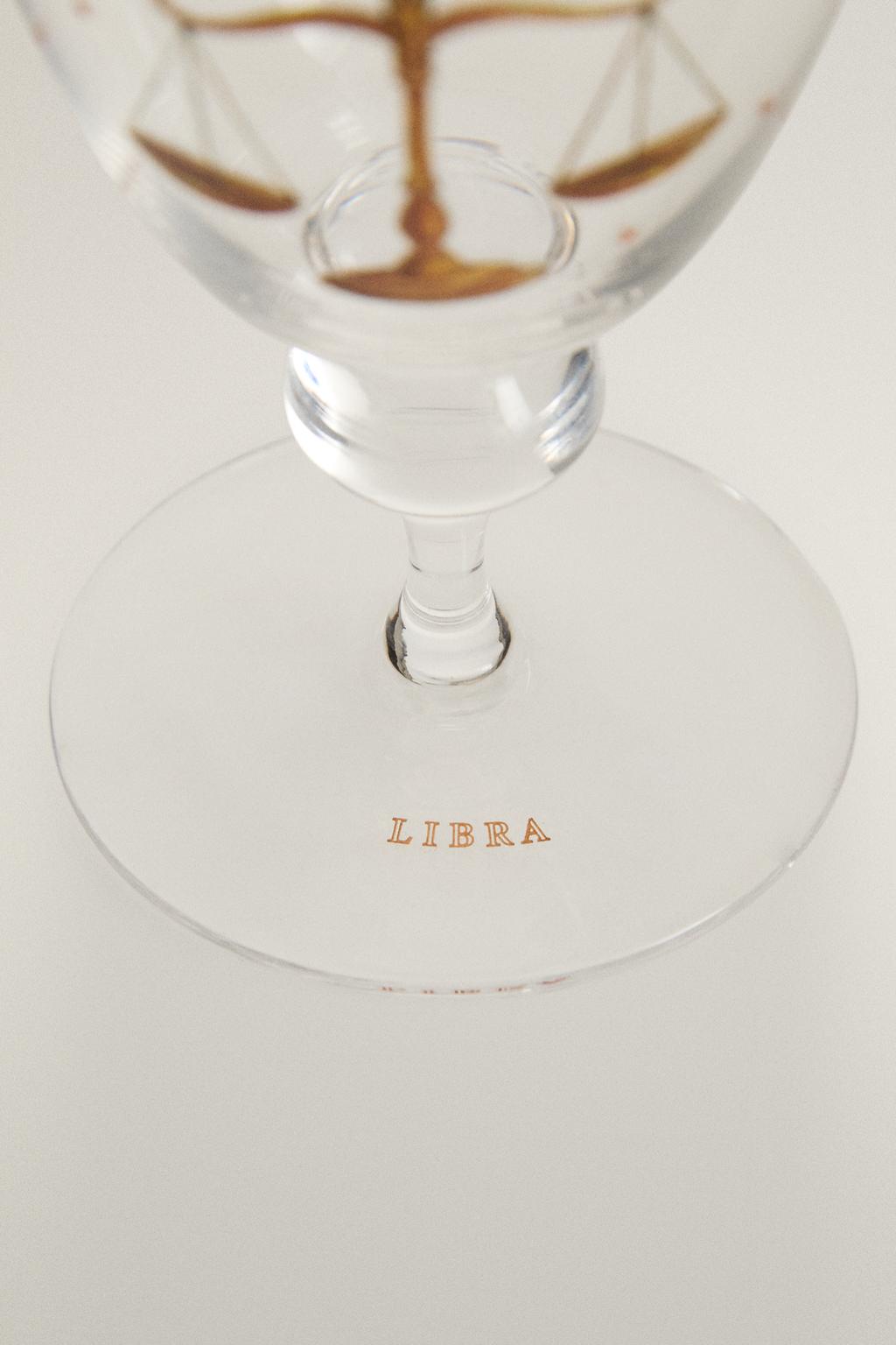 Бокал для вина libra zodiac с гравировкой