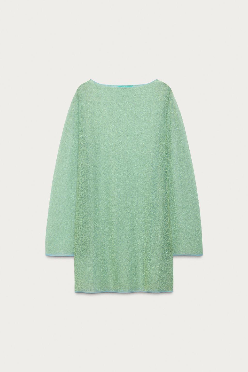 Полупрозрачное трикотажное платье marisa berenson x zara