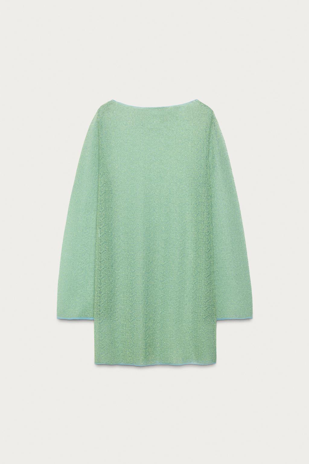 Полупрозрачное трикотажное платье marisa berenson x zara