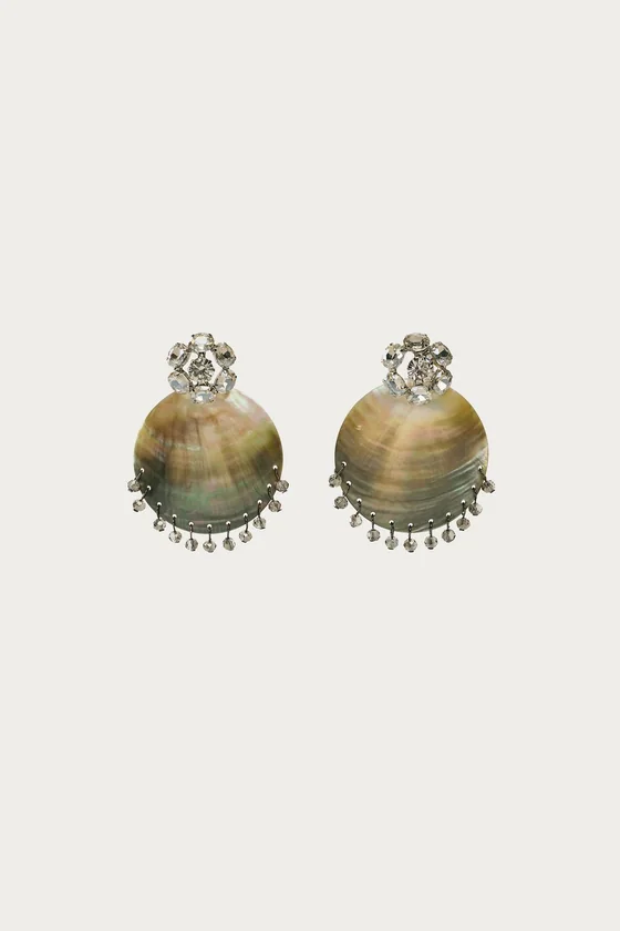 Серьги с ракушками marisa berenson x zara