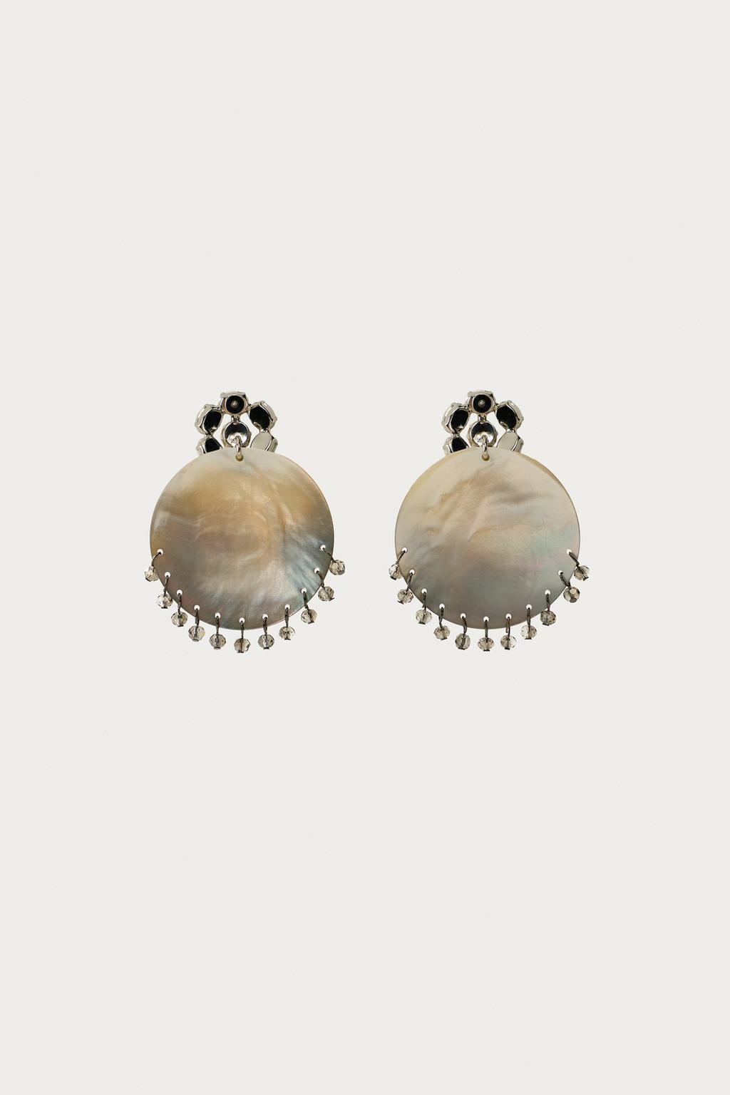 Серьги с ракушками marisa berenson x zara