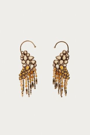 Серьги с яркими камнями marisa berenson x zara- Заказать в России