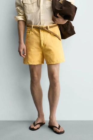 Джинсовые шорты Relaxed Fit- Заказать в России