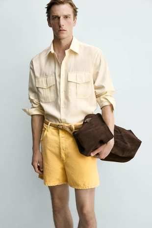Джинсовые шорты Relaxed Fit- Заказать в России