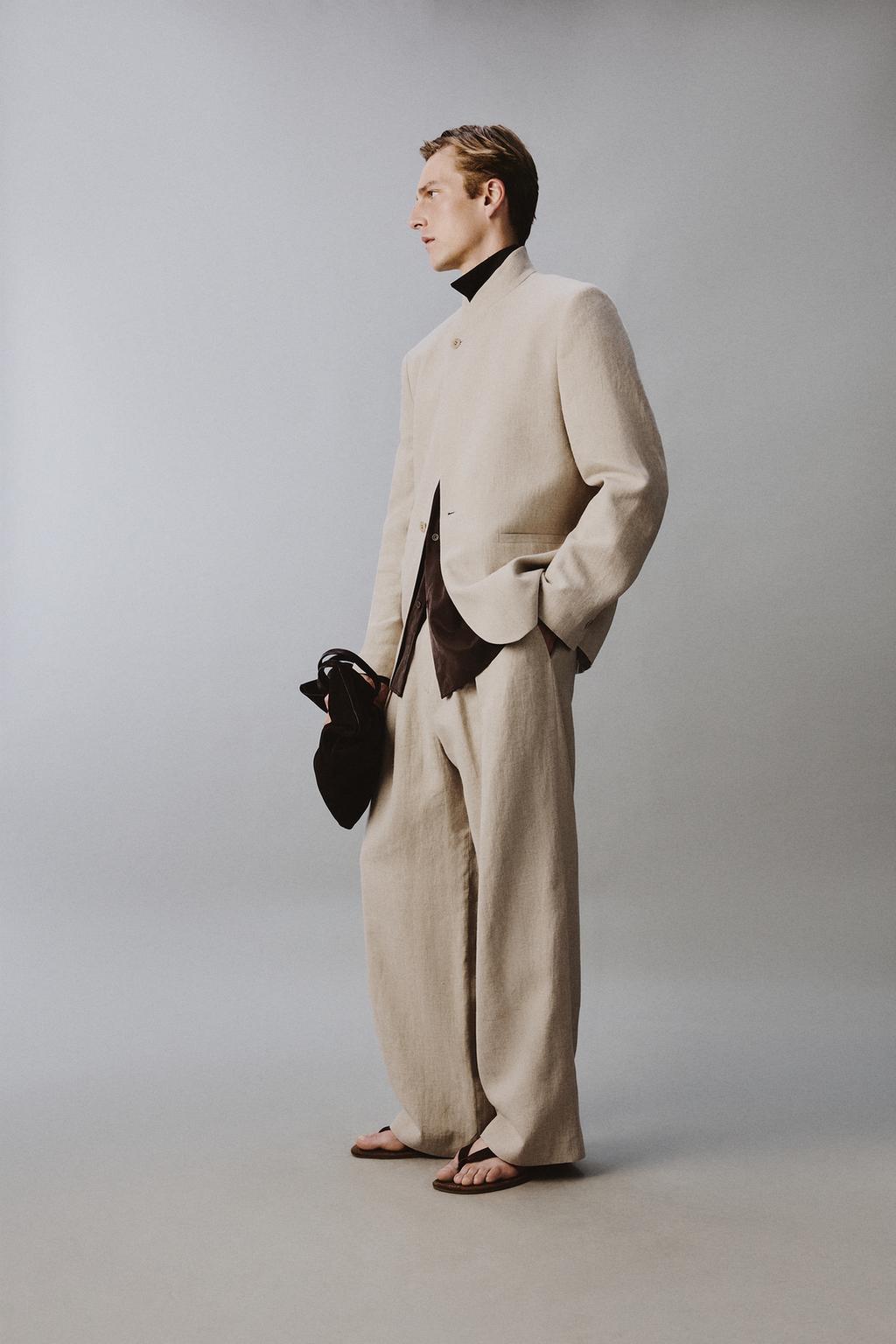КОСТЮМНЫЙ ДВУБОРТНЫЙ БЛЕЙЗЕР RELAXED FIT