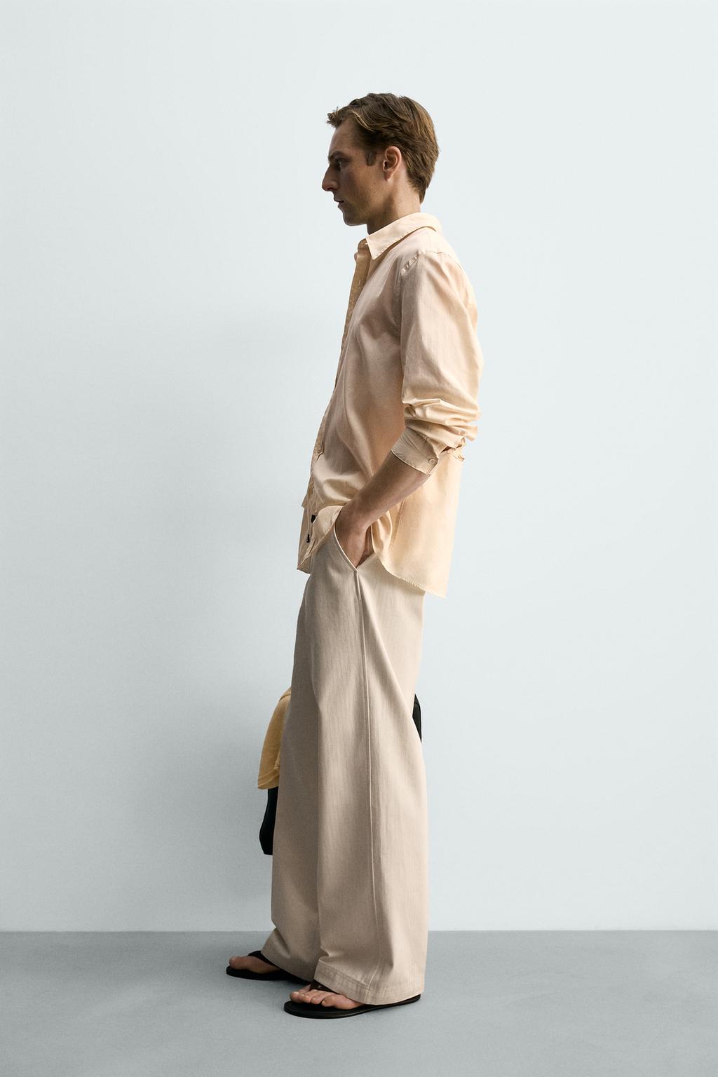 БРЮКИ STRAIGHT FIT В ЕЛОЧКУ