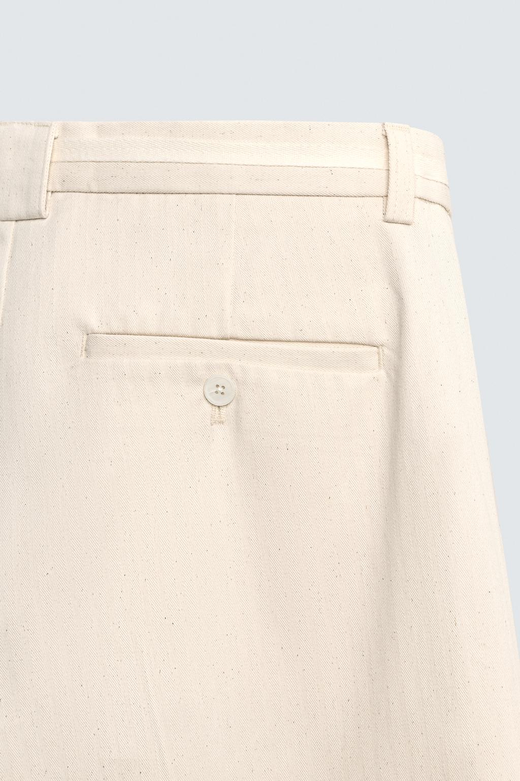 БРЮКИ STRAIGHT FIT В ЕЛОЧКУ