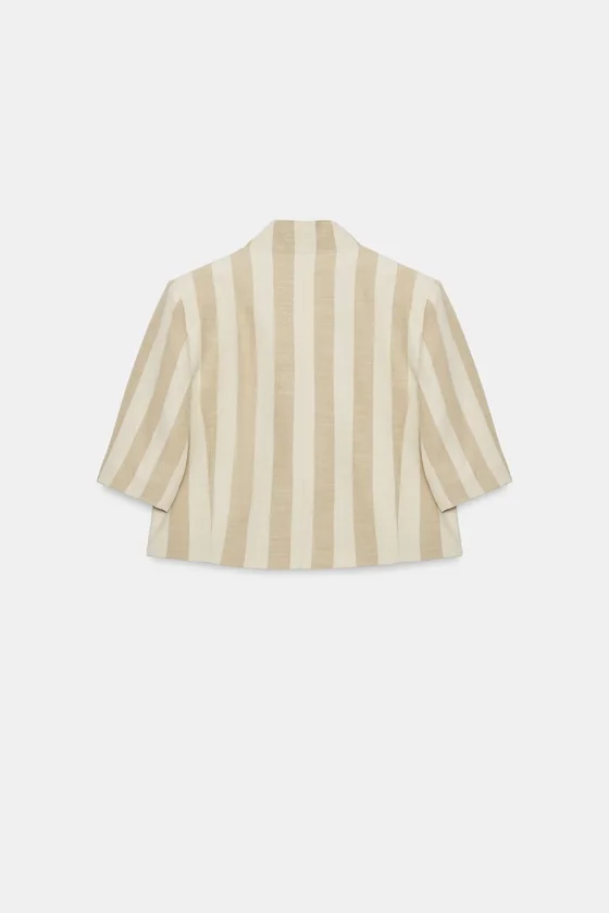 УКОРОЧЕННЫЙ БЛЕЙЗЕР С КОРОТКИМИ РУКАВАМИ — коллекция Zara «ZW»