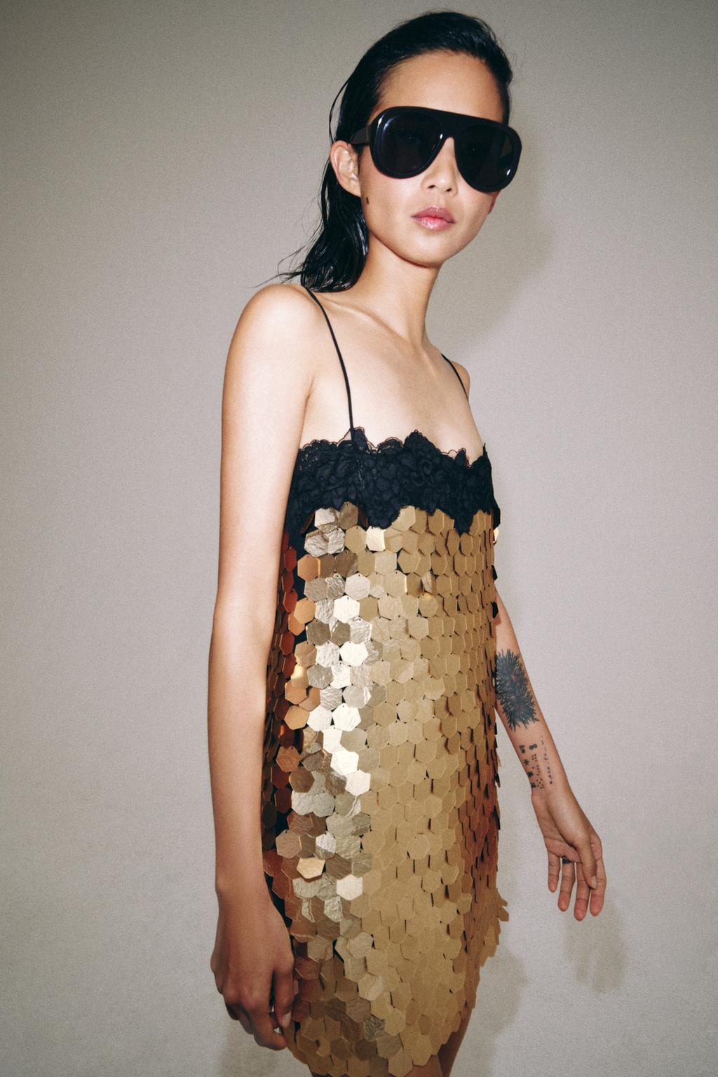 КОРОТКОЕ ПЛАТЬЕ С ПАЙЕТКАМИ — ZW COLLECTION