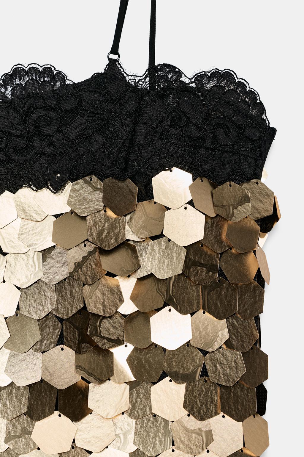 КОРОТКОЕ ПЛАТЬЕ С ПАЙЕТКАМИ — ZW COLLECTION