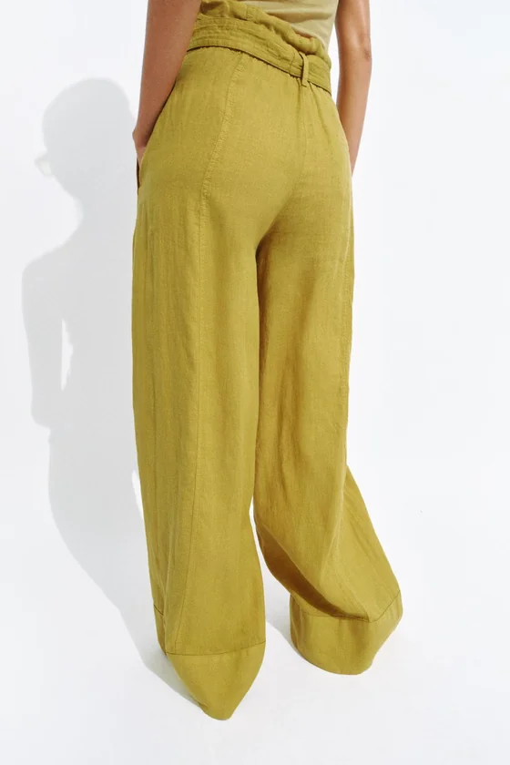 БРЮКИ ИЗ 100% ЛЬНА — коллекция Zara «ZW»