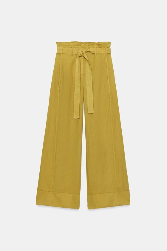 БРЮКИ ИЗ 100% ЛЬНА — коллекция Zara «ZW»