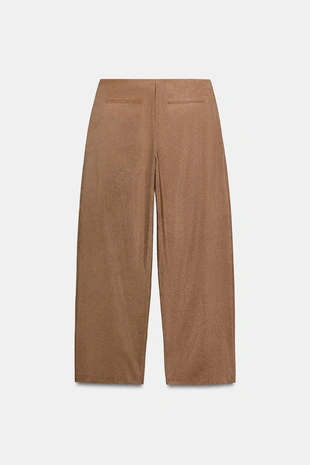Брюки баллон из смесового льна — коллекция Zara «Zw»- Заказать в России