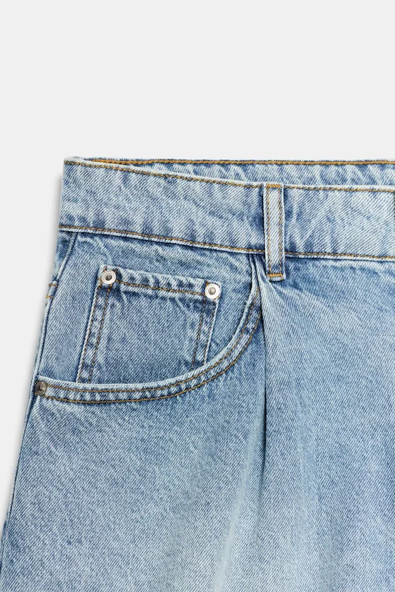 ДЕНИМОВЫЕ ШОРТЫ С ВЫСОКОЙ ПОСАДКОЙ — коллекция Zara «ZW»