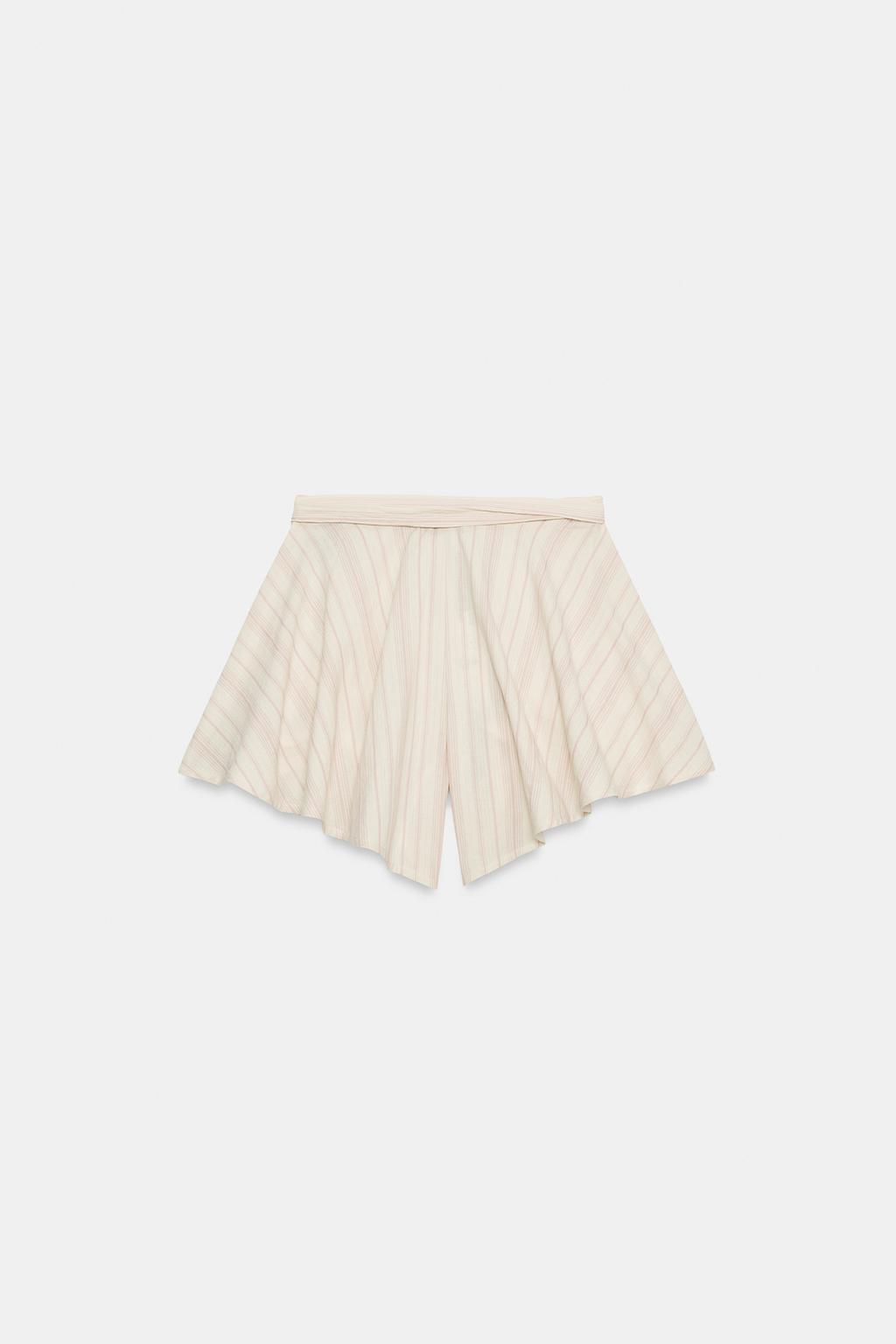 ШОРТЫ В ПОЛОСКУ СО СКЛАДКАМИ — ZW COLLECTION