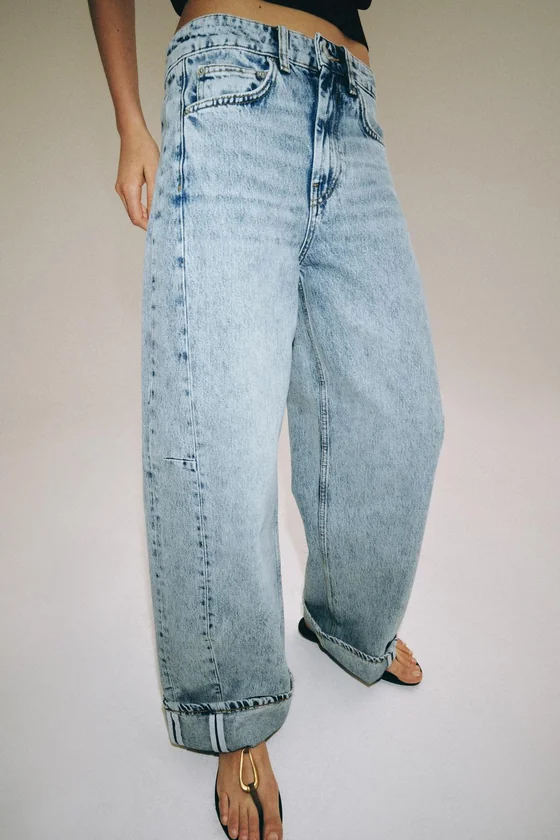ДЖИНСЫ -FIT С НИЗКОЙ ПОСАДКОЙ — коллекция Zara «ZW»