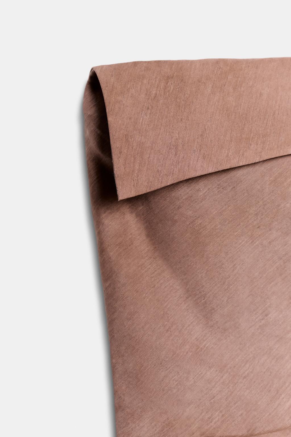 ТОП АСИММЕТРИЧНОГО КРОЯ ИЗ СМЕСОВОГО ЛЬНА — коллекция Zara «ZW»