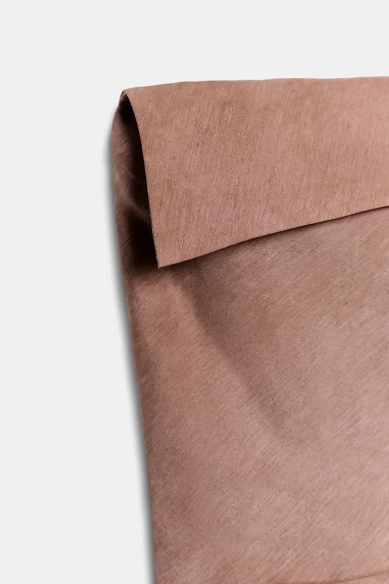 ТОП АСИММЕТРИЧНОГО КРОЯ ИЗ СМЕСОВОГО ЛЬНА — коллекция Zara «ZW»
