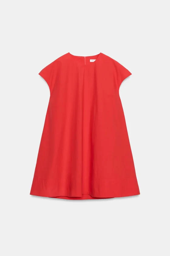 КОРОТКОЕ ПЛАТЬЕ ИЗ ПОПЛИНА — коллекция Zara «ZW»