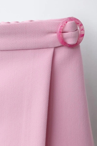 Pink | 1482/523/620 - Zara Юбка-шорты с пряжкой