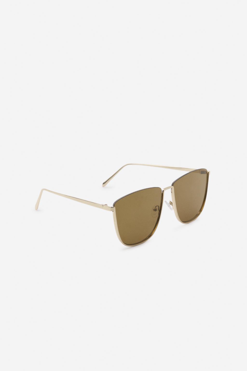 КВАДРАТНЫЕ МЕТАЛЛИЧЕСКИЕ СОЛНЦЕЗАЩИТНЫЕ ОЧКИ — THE ITEM ZARA WOMAN