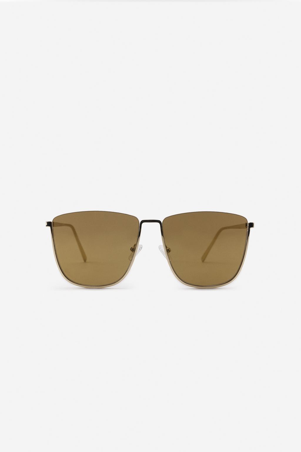 КВАДРАТНЫЕ МЕТАЛЛИЧЕСКИЕ СОЛНЦЕЗАЩИТНЫЕ ОЧКИ — THE ITEM ZARA WOMAN