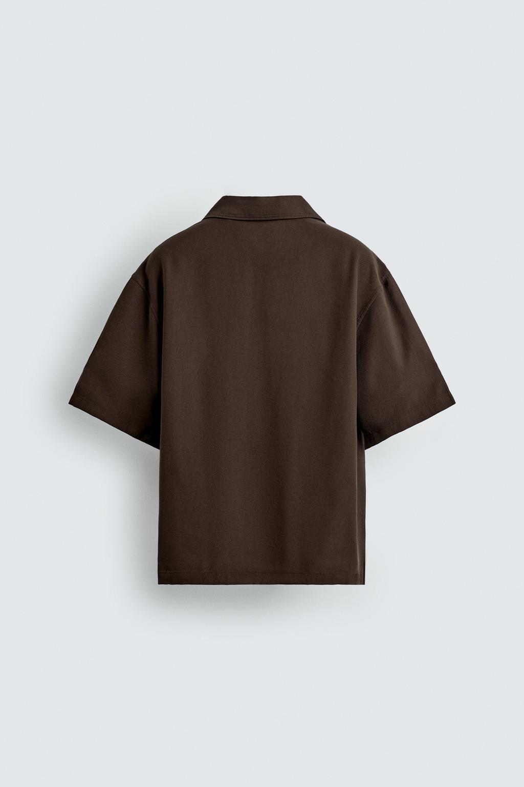 ПОЛО RELAXED FIT ИЗ СТРУЯЩЕЙСЯ ТКАНИ