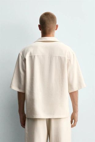 Рубашка Relaxed Fit из струящейся ткани- Заказать в России
