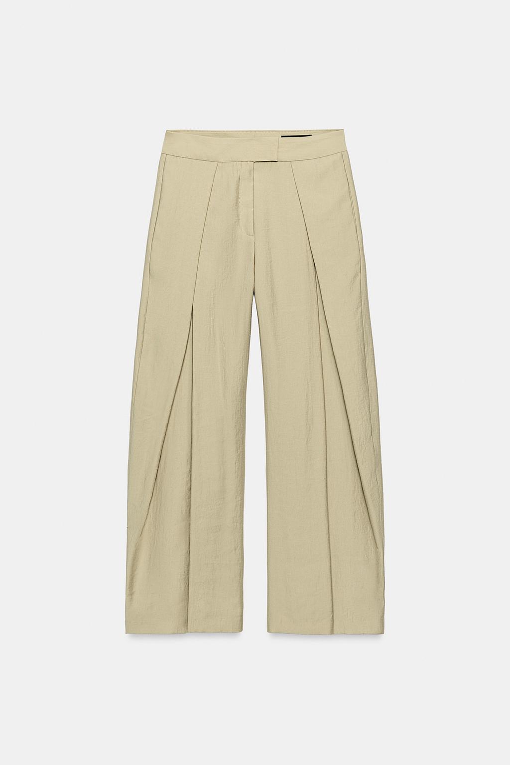 БРЮКИ WIDE-LEG С ЗАЩИПАМИ — ZW COLLECTION