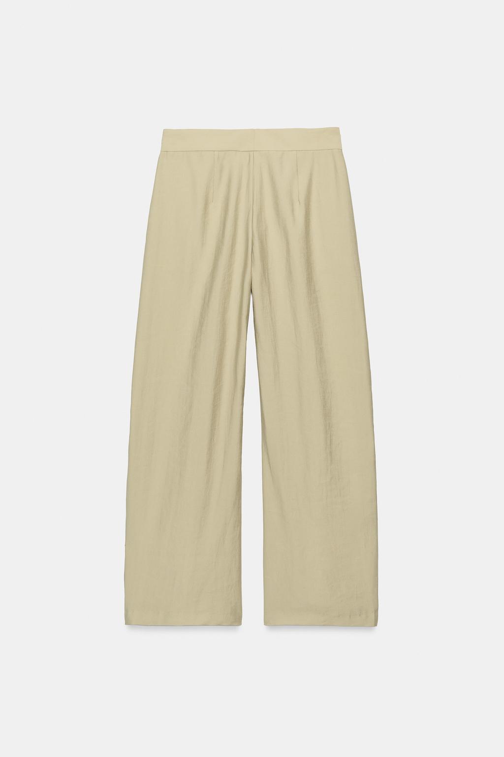 БРЮКИ WIDE-LEG С ЗАЩИПАМИ — ZW COLLECTION