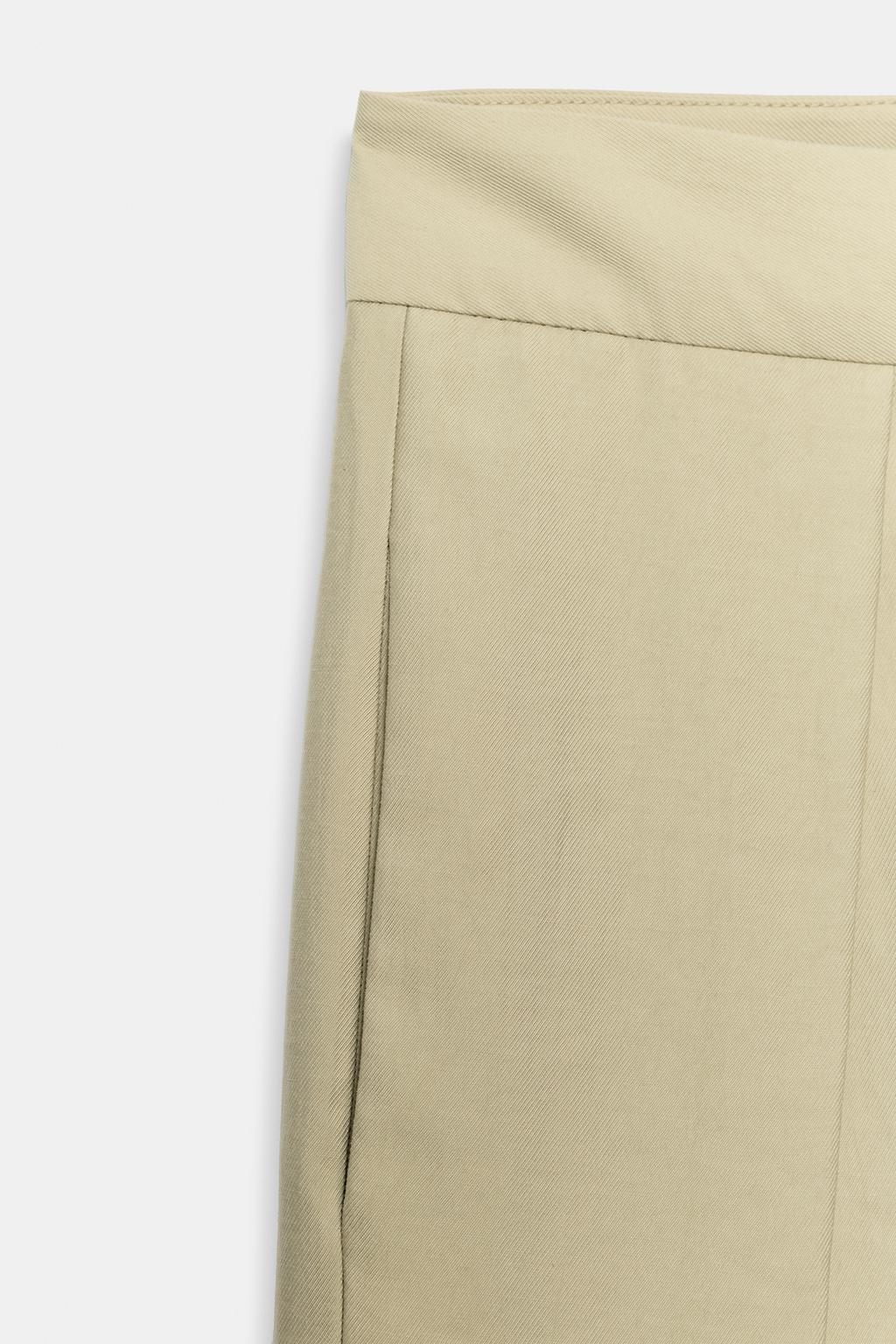 БРЮКИ WIDE-LEG С ЗАЩИПАМИ — ZW COLLECTION