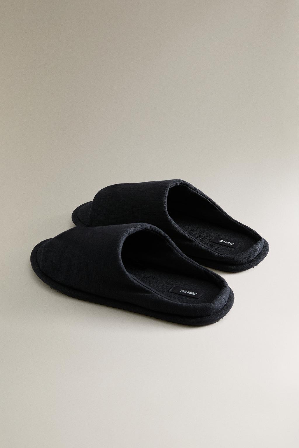 Тапочки-мюли open fabric
