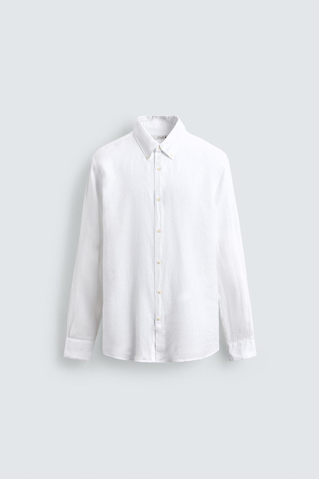 РУБАШКА REGULAR FIT ИЗ 100% ЛЬНА