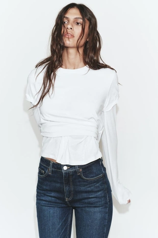 Джинсы Trf Cropped Flare с высокой посадкой