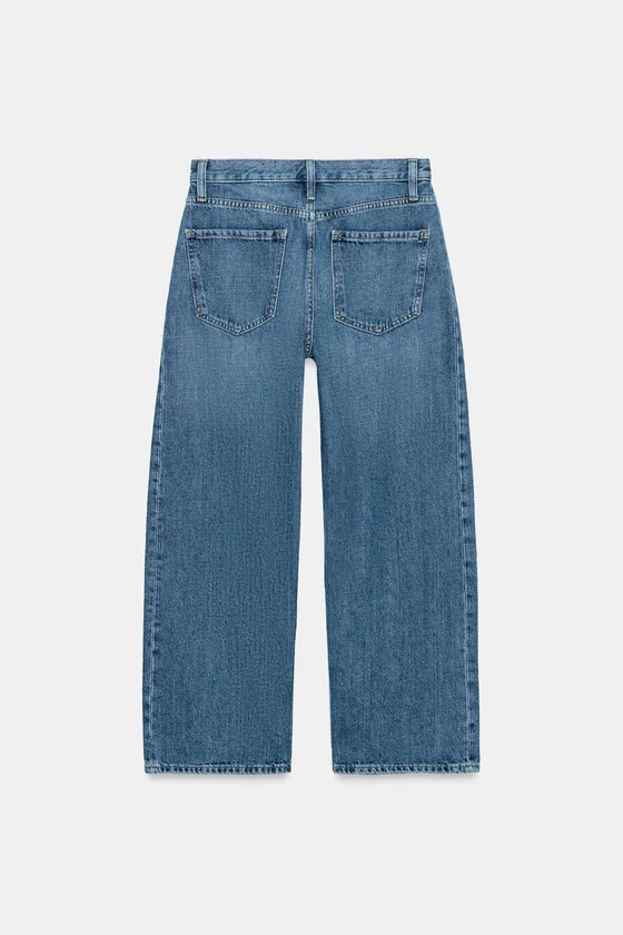 УКОРОЧЕННЫЕ ДЖИНСЫ  СО СРЕДНЕЙ ПОСАДКОЙ — коллекция Zara «ZW»