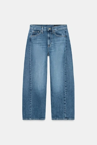 Укороченные джинсы  со средней посадкой — коллекция Zara «Zw»- Заказать в России