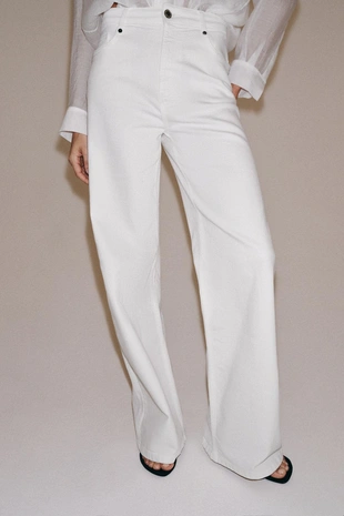 Джинсы Wide Leg с высокой посадкой — Zw Collection- Заказать в России