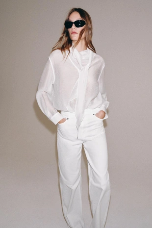 Джинсы Wide Leg с высокой посадкой — Zw Collection- Заказать в России