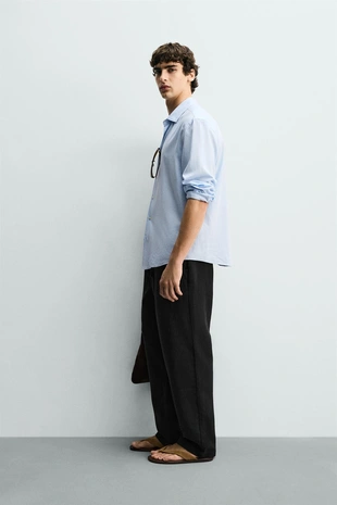 Брюки Relaxed Fit из рельефной ткани