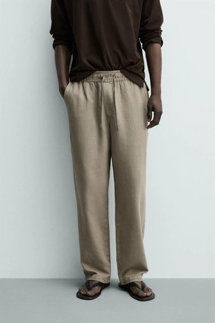 Брюки Relaxed Fit структурные
