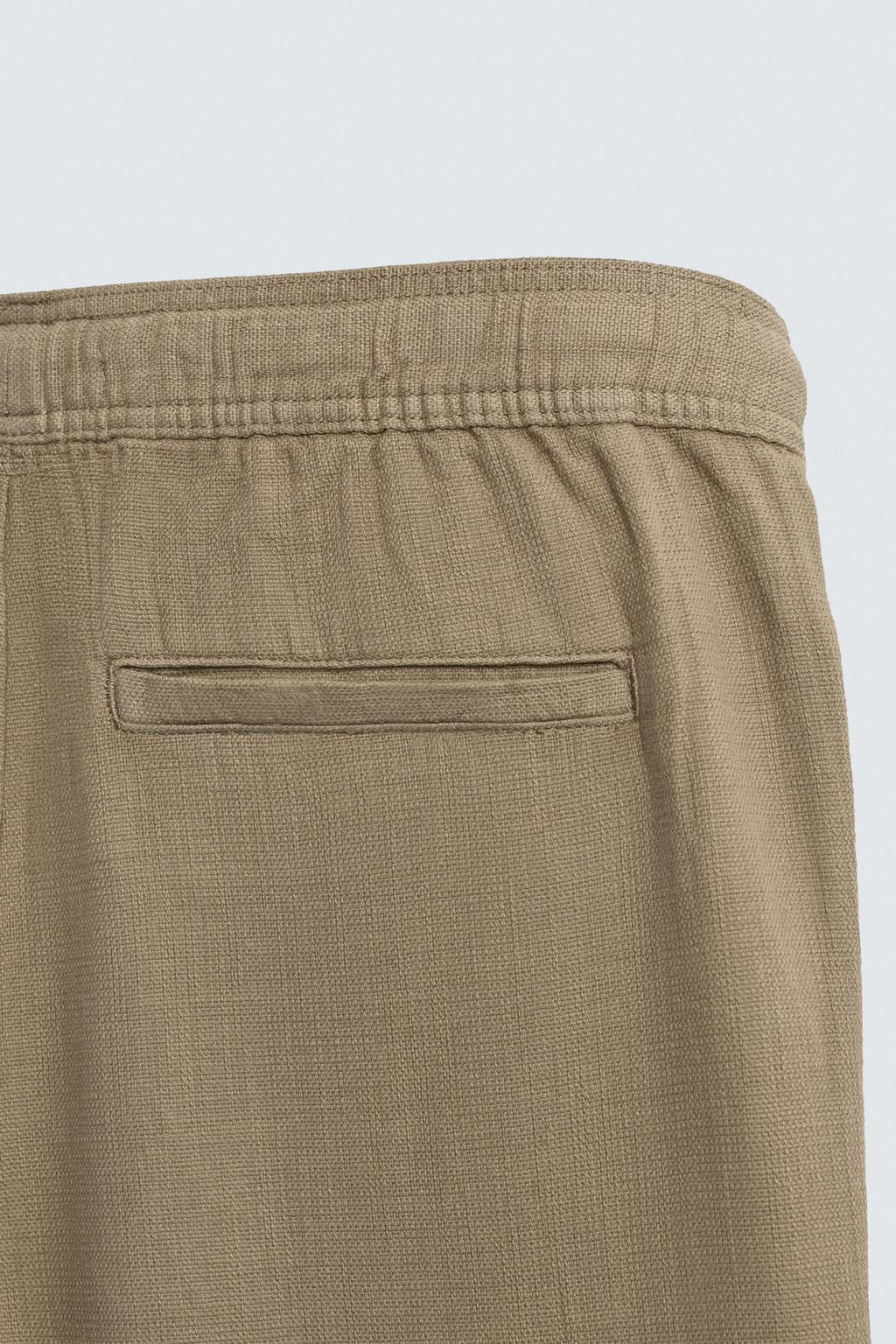 БРЮКИ RELAXED FIT С РЕЛЬЕФНОЙ СТРУКТУРОЙ