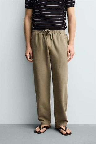 Брюки Relaxed Fit с рельефной структурой