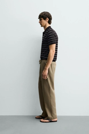 Брюки Relaxed Fit с рельефной структурой