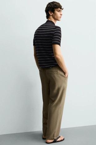 Брюки Relaxed Fit с рельефной структурой- Заказать в России