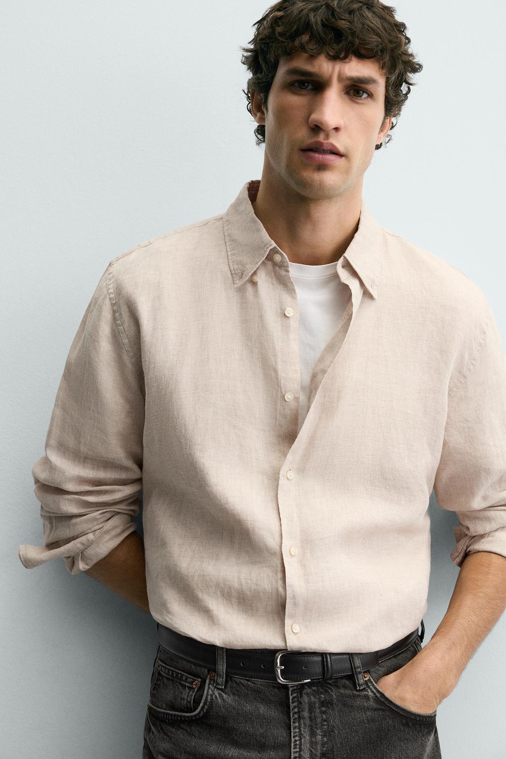 РУБАШКА REGULAR FIT ИЗ 100% ЛЬНА