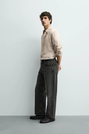 Рубашка Regular Fit из 100% льна