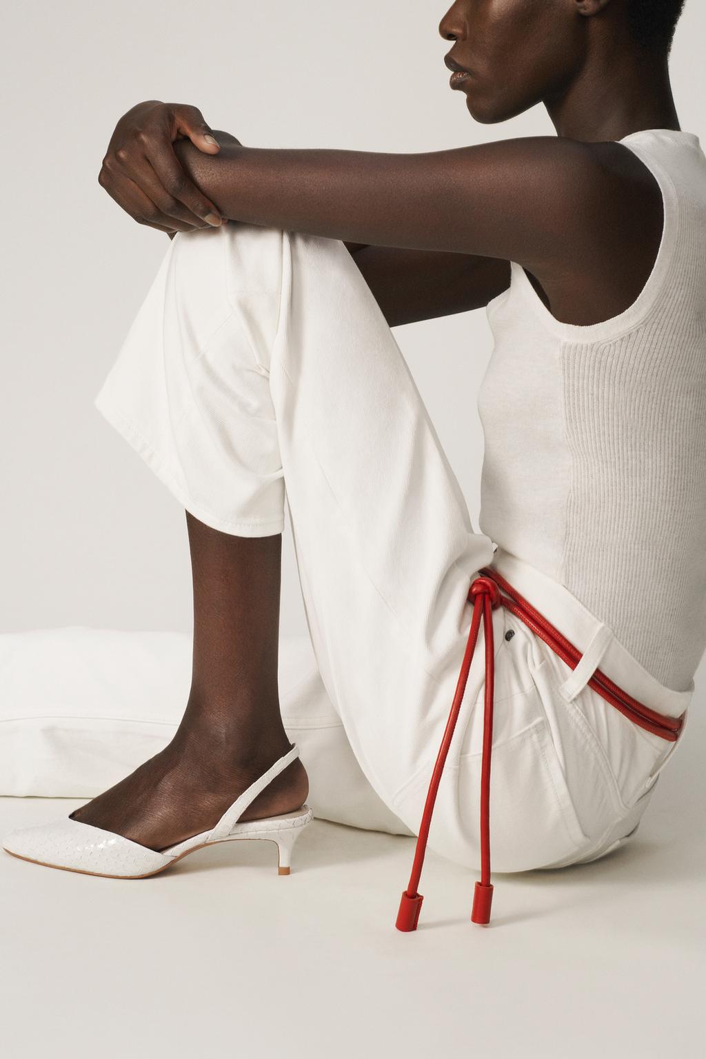 КОЖАНЫЕ ТУФЛИ KITTEN HEEL — THE ITEM ZARA WOMAN