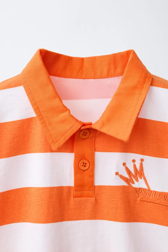ПОЛО В ПОЛОСКУ С ВЫШИВКОЙ