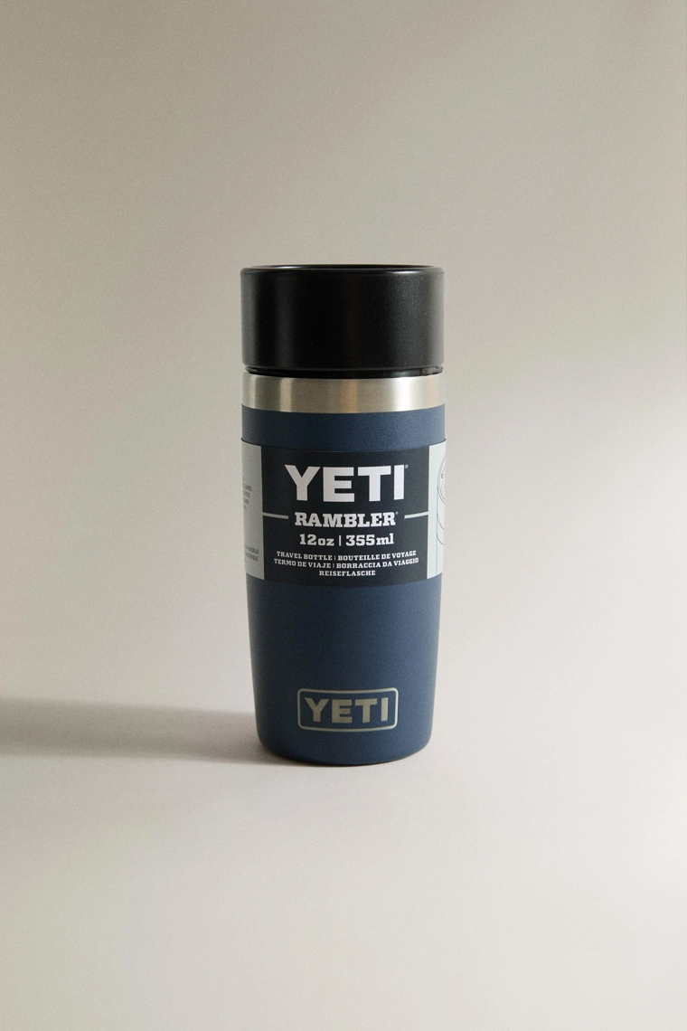 Термокружка стальная yeti синяя